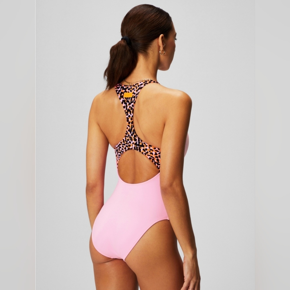 FABLETICS Zip-Front Racerback Shaping One-Piece - Picture 3 of 14